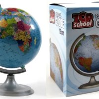 Политически глобус на света, 16см. диаметър, снимка 1 - Образователни игри - 40092544