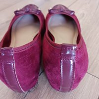 Тъмно червени обувки, стелка 25,5см, снимка 4 - Дамски ежедневни обувки - 41495295