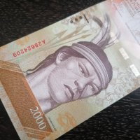 Банкнота - Венецуела - 2000 боливара UNC | 2016г., снимка 3 - Нумизматика и бонистика - 34199095