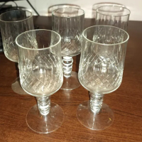 Кристални чаши от 80-те, снимка 11 - Сервизи - 40227520
