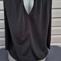 Дамска черна блуза с дълъг ръкав - модел 37, снимка 2 - Блузи с дълъг ръкав и пуловери - 39225368