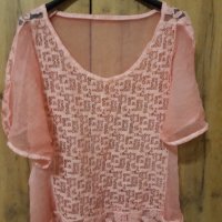 Дамска блуза в нежно розов цвят, снимка 4 - Туники - 35723485