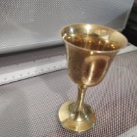 бронзова чаша бокал 9,5см., снимка 6 - Други ценни предмети - 41972373