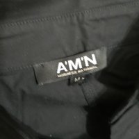 Памучна Черна риза с бродерия A'M'N, снимка 4 - Ризи - 34443158