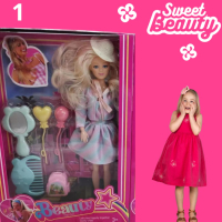 Детският комплект за момиче, включващ кукла Барби с аксесоари, снимка 2 - Кукли - 44668297