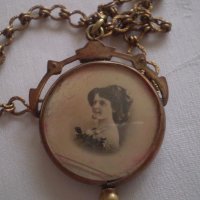 Колие с висулка викториянски период пандетив медальон, снимка 15 - Антикварни и старинни предмети - 39005963