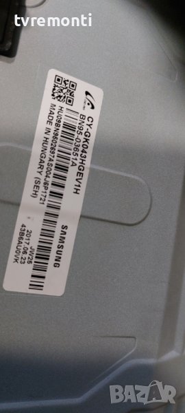 LED подсветка за дисплей CY-GK043HGEV1H за телевизор Samsung модел UE43MU6179U, снимка 1