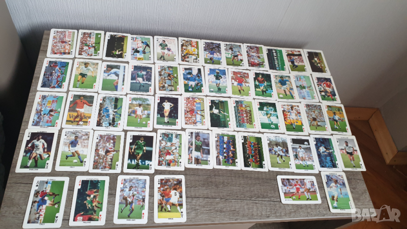 Колекция карти за игра с футболисти евро'88 пълен комплект, снимка 1