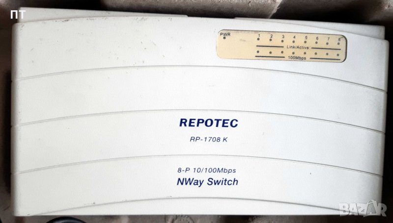 Суич REPOTEC RP-1708K 8P 10/100 Switch, снимка 1