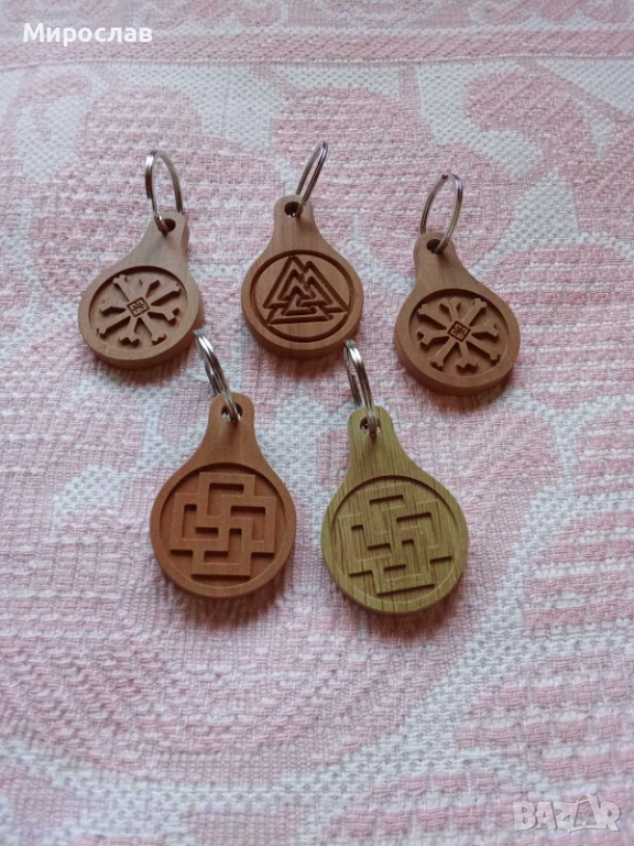 Дървени ключодържатели-2лв/бр., снимка 1