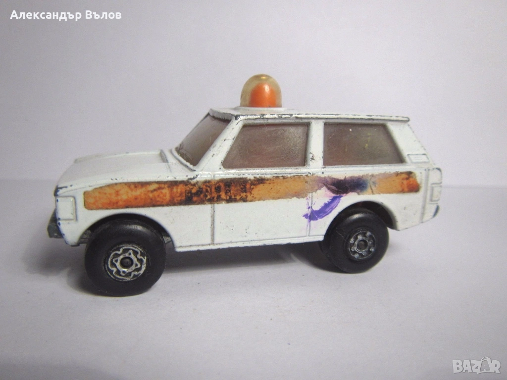 Стара метална количка Мачбокс Police Patrol Range Rover Matchbox , снимка 1