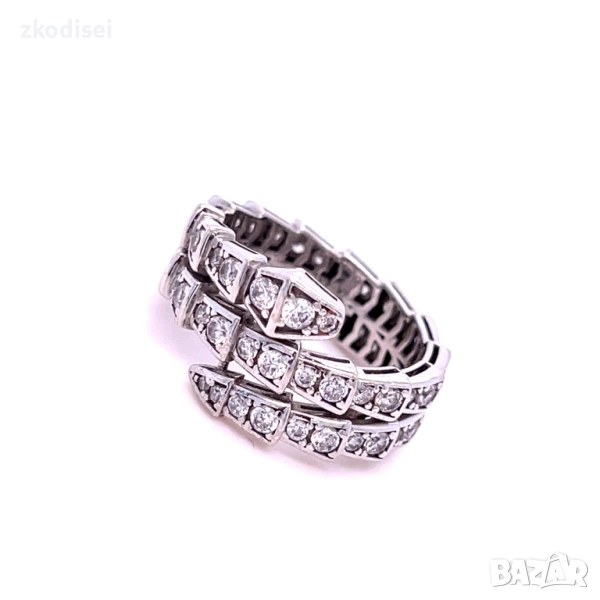 Златен дамски пръстен 5,34гр. размер:54 14кр. проба:585 модел:34404-6, снимка 1