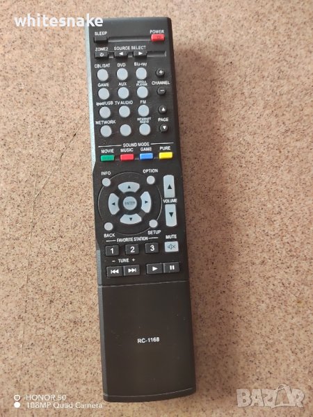 Denon RC-1168 Original Remote for NETWORK Receiver, дистанционно за ресийвър , снимка 1