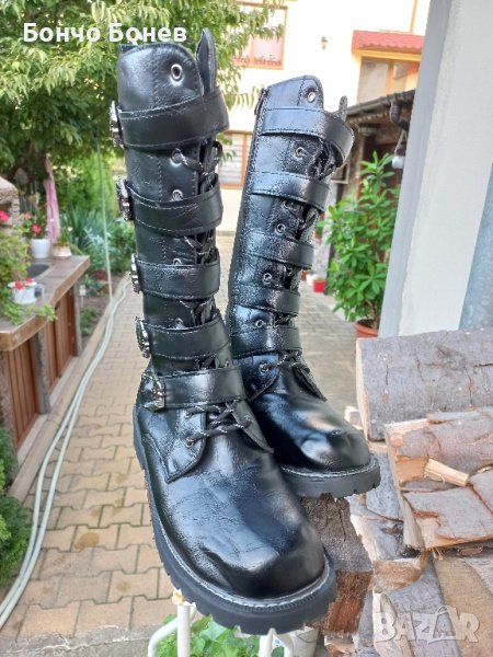 мото ботуши чопър, метал,рок, снимка 1