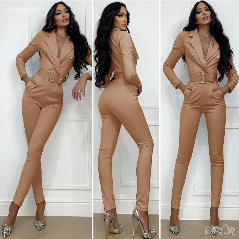 Елегантен гащеризон с коланче, снимка 1