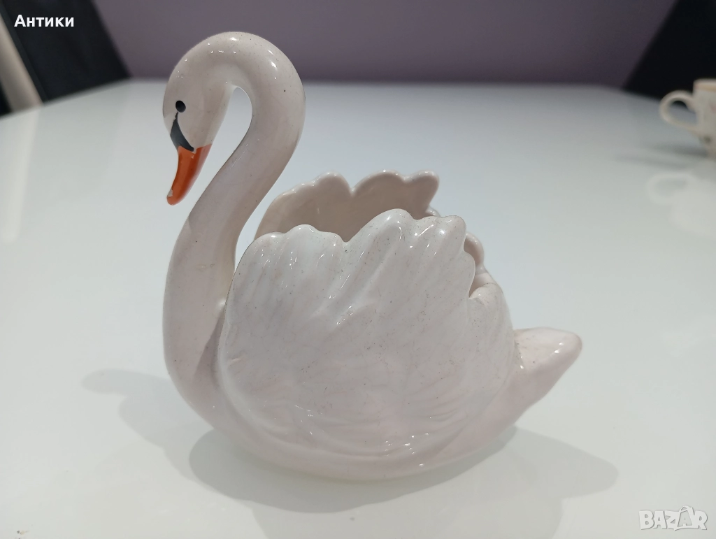 Порцеланов стар лебед, снимка 1