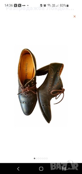 Обувки италиански на ток.р37.от 250лв, снимка 1