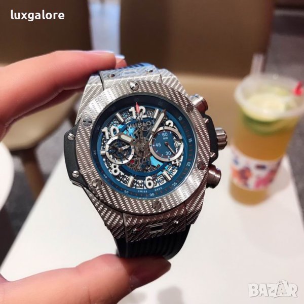 Мъжки часовник Hublot Big Bang Unico Carbon с кварцов механизъм, снимка 1