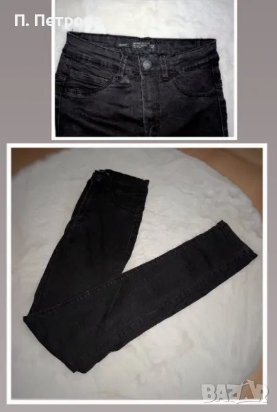 черни skinny дънки с висока талия House, снимка 1