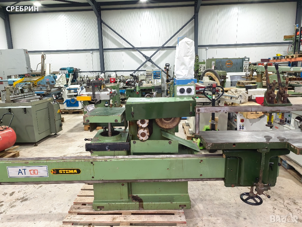 Фреза с карета на 1300мм, комбинирана с цир с 2 хориз глави и 1 вертик, снимка 1