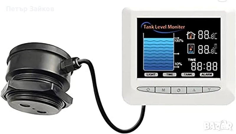 Ултразвуков контролер за ниво на течности Монитор за ниво на водата, снимка 1