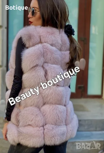 Дамски елек от естествен косъм , снимка 1