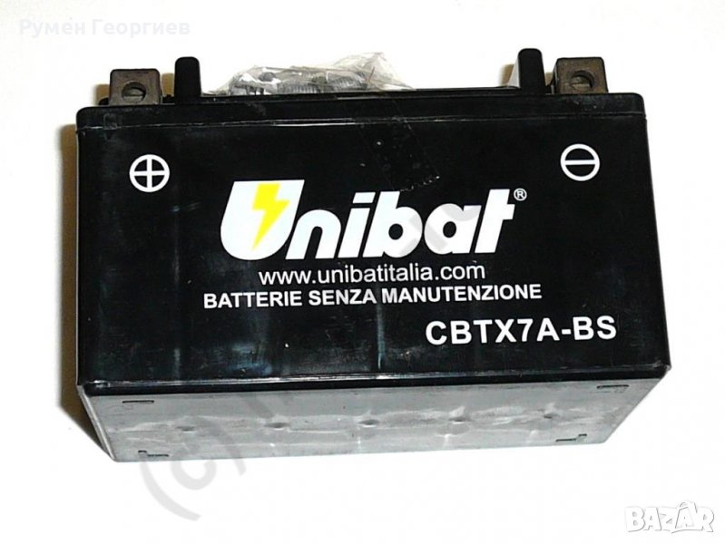 Акумулатор UNIBAT CBTX7A-BS 12V/6AH , снимка 1