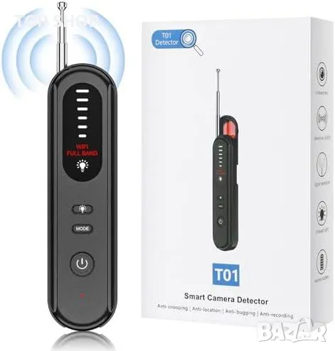 Нов 4 в 1 Детектор за Скрити Камери и Подслушвания Анти-Шпионско Устройство, снимка 1