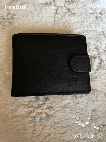 Черен мъжки портфейл, снимка 1