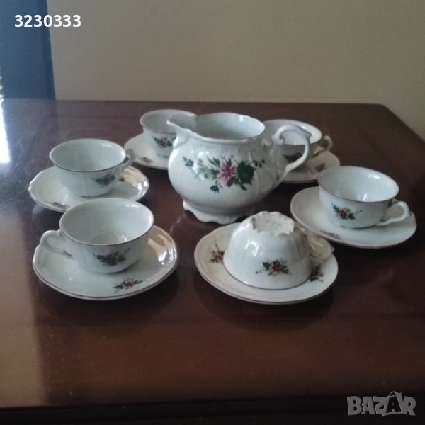 Порцеланов сервиз за кафе барок, снимка 1
