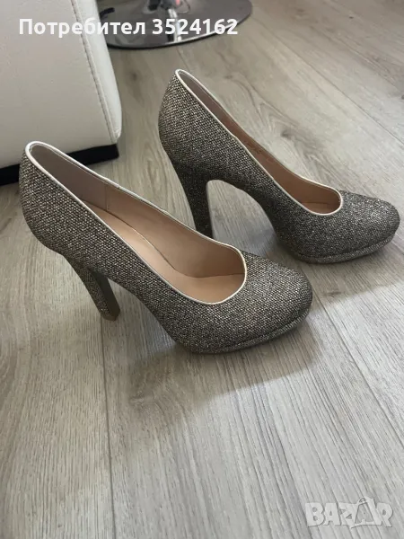 Обувки, златисти, снимка 1
