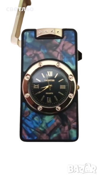 ветроупорни запалка+кварцов часовник, снимка 1