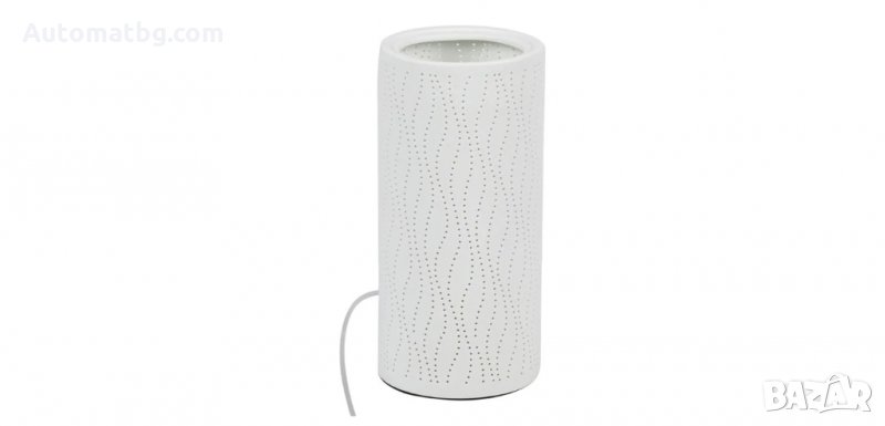 Керамична настолна лампа, Бяла, Automat, снимка 1