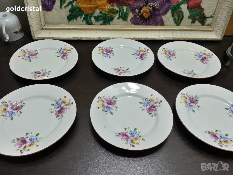 Стар български порцелан чинии , снимка 1
