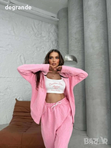 Розов Дамски комплект от 3 части  Christian Dior, снимка 1