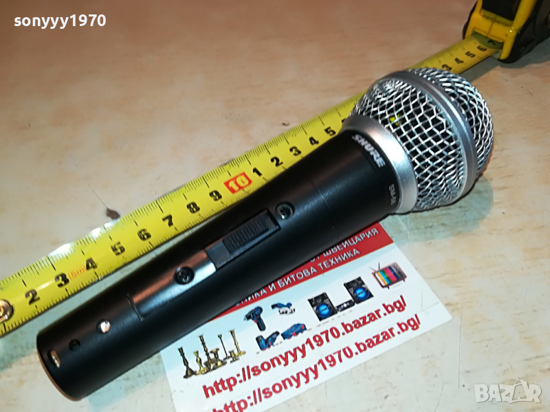 shure profi mic sm58-ВНОС ENGLAND 0104221728, снимка 1