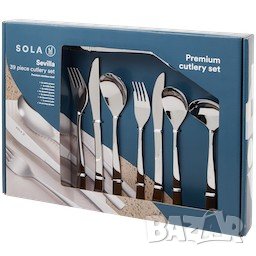 Луксозен комплект прибори за хранене Sola Sevilla 39 бр., снимка 1