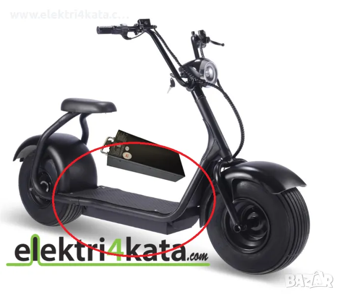 Батерия Li-ion 60V-12Ah за електрически скутер Citycoco (основна), снимка 1