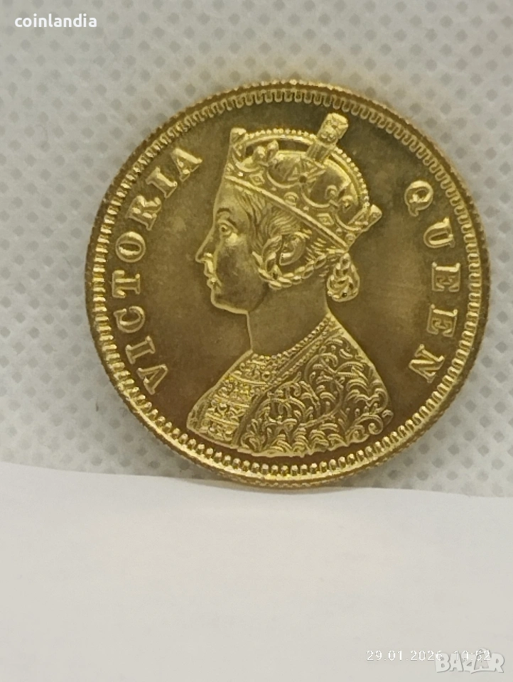 позлатена монета репродукция , снимка 1