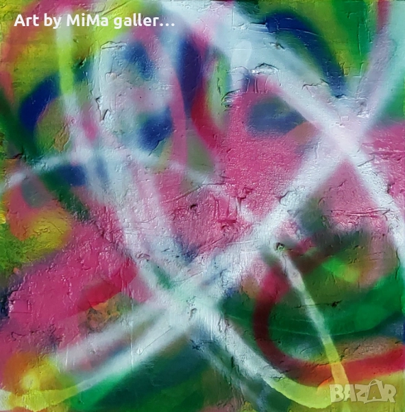 Абстракция 40х40 см., картина, abstract painting,  съвременно изкуство, снимка 1