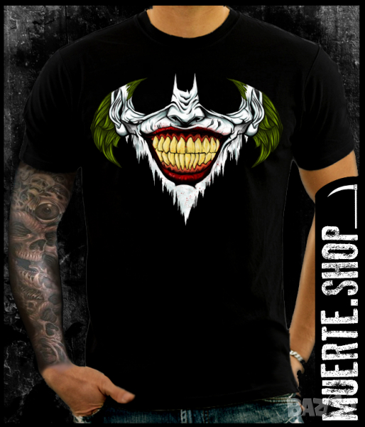 Тениска с щампа JOKER SMILE BATMAN, снимка 1