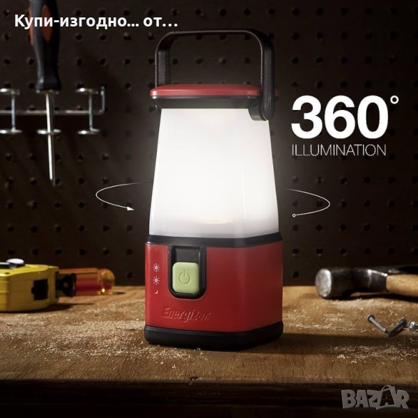 Къмпинг лампа (фенер) Energizer , 500 лумена , червен, снимка 1