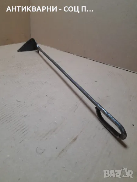 Стар Ръчно Кован Ръжен За Барбекю Камина Печки., снимка 1