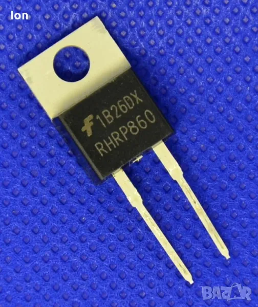 RHRP860 хипер бърз диод 600V, 8A, 30ns с меко възстановяване , снимка 1