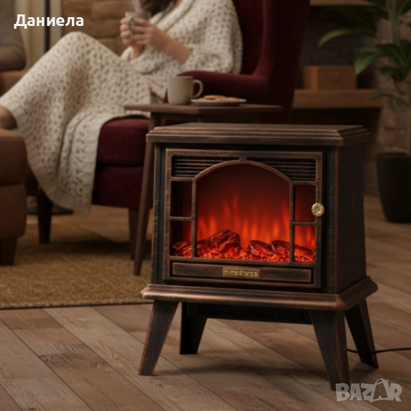 Ретро камина с ефект на пламък – уют и атмосфера навсякъде, снимка 1