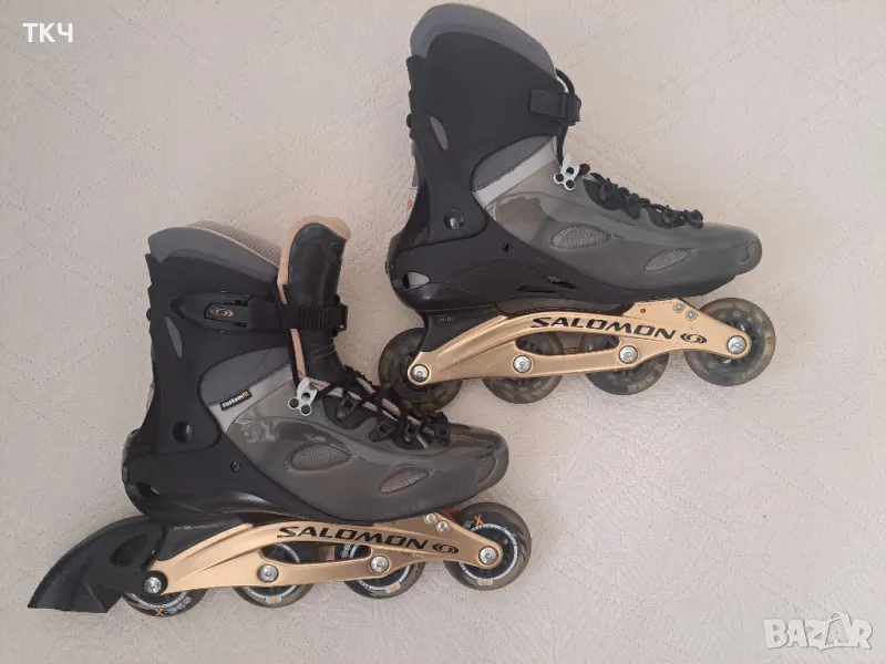 Ролери Salomon Extended DR100 № 45 в комплект наколенки, налакътници, надланници, снимка 1