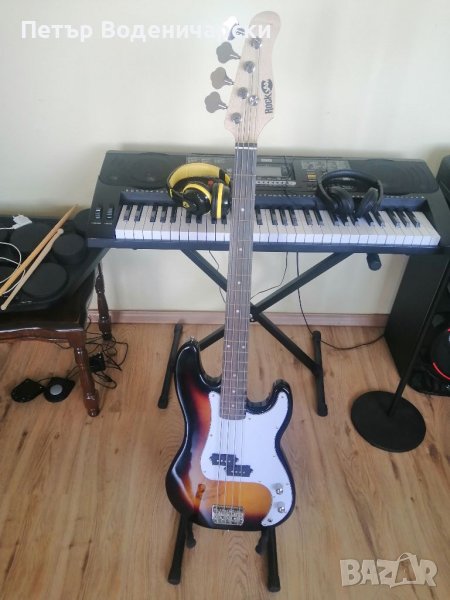 Нова бас китара Rock JAM + калъф  За предпочитане лично предаване  14 дни срок за тестване!  , снимка 1