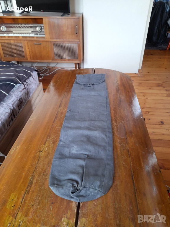 Стар брезентов калъф,чохъл, снимка 1