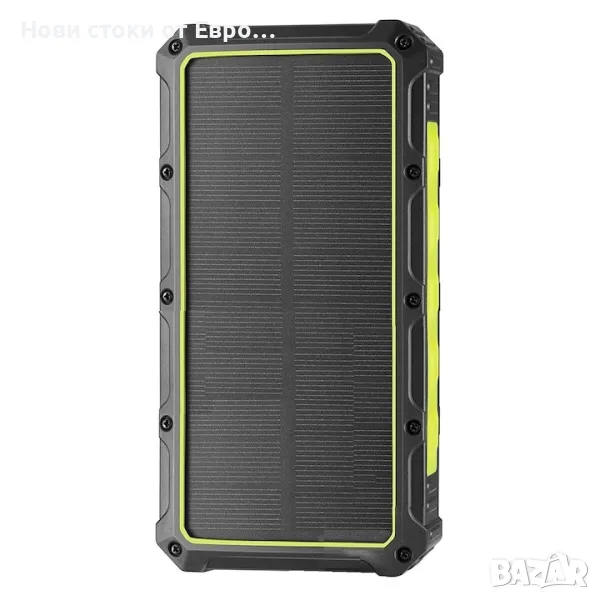 Външна батерия 36000 mAh, Solar Powerbank с Qi безжично зареждане, USB и USB C изход, снимка 1