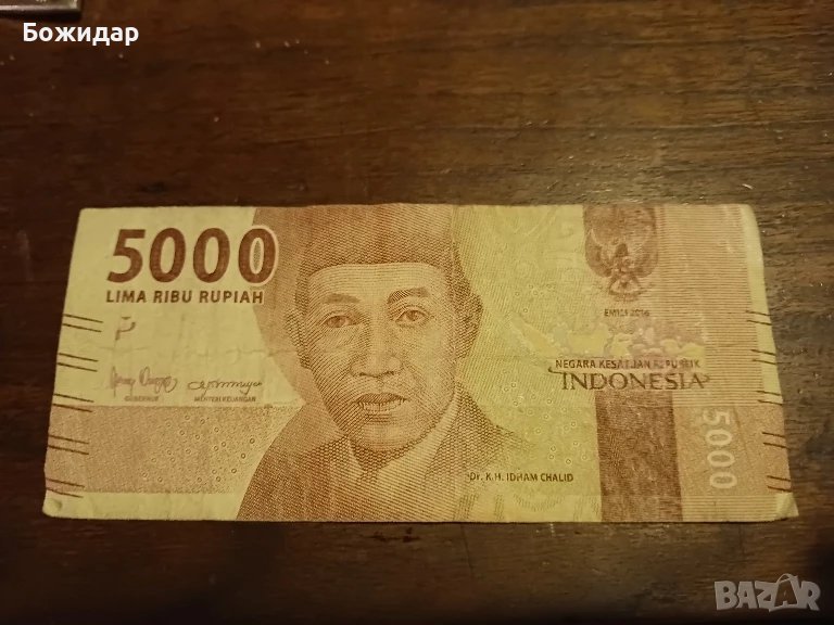 5 000 Рупии 2016г. Индонезия., снимка 1